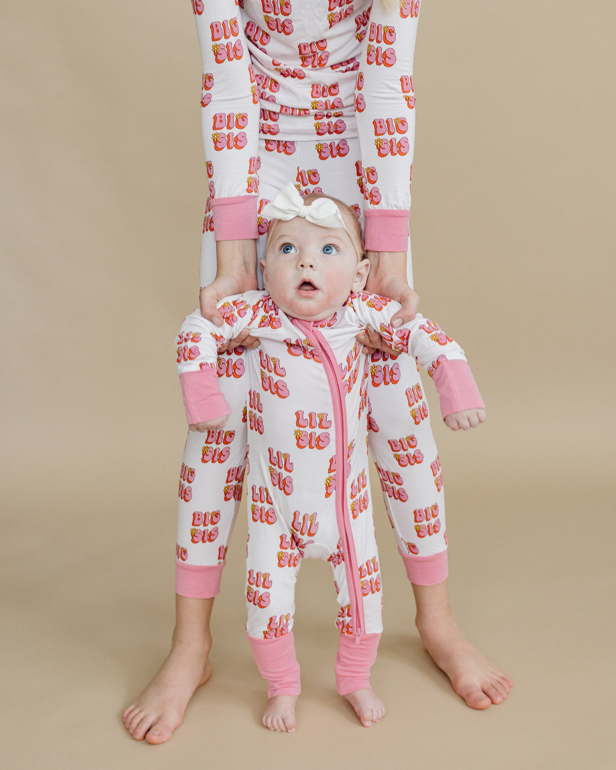 Bamboo Zip Romper | Lil Sis - HoneyBug