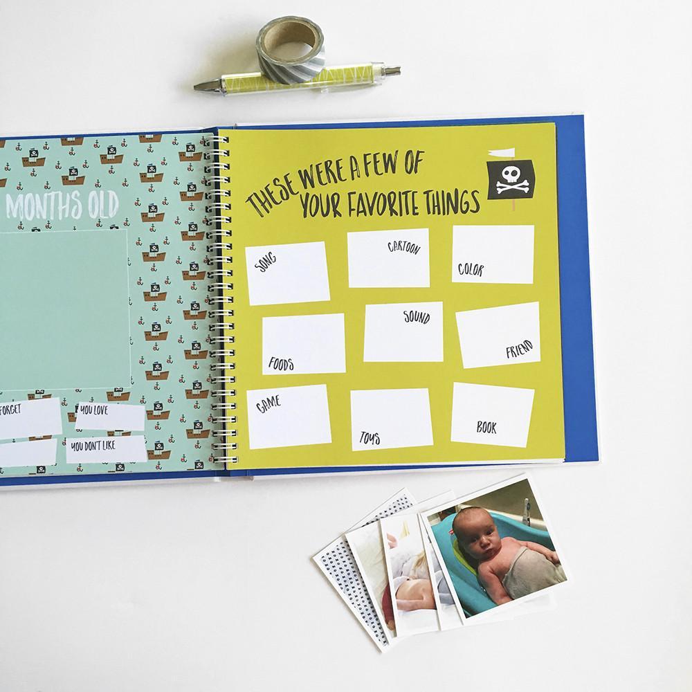 Little Captain Memory Baby Book - HoneyBug