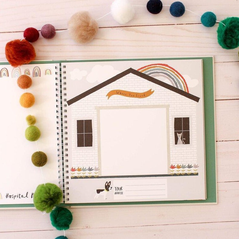 Little Rainbow Memory Baby Book - HoneyBug