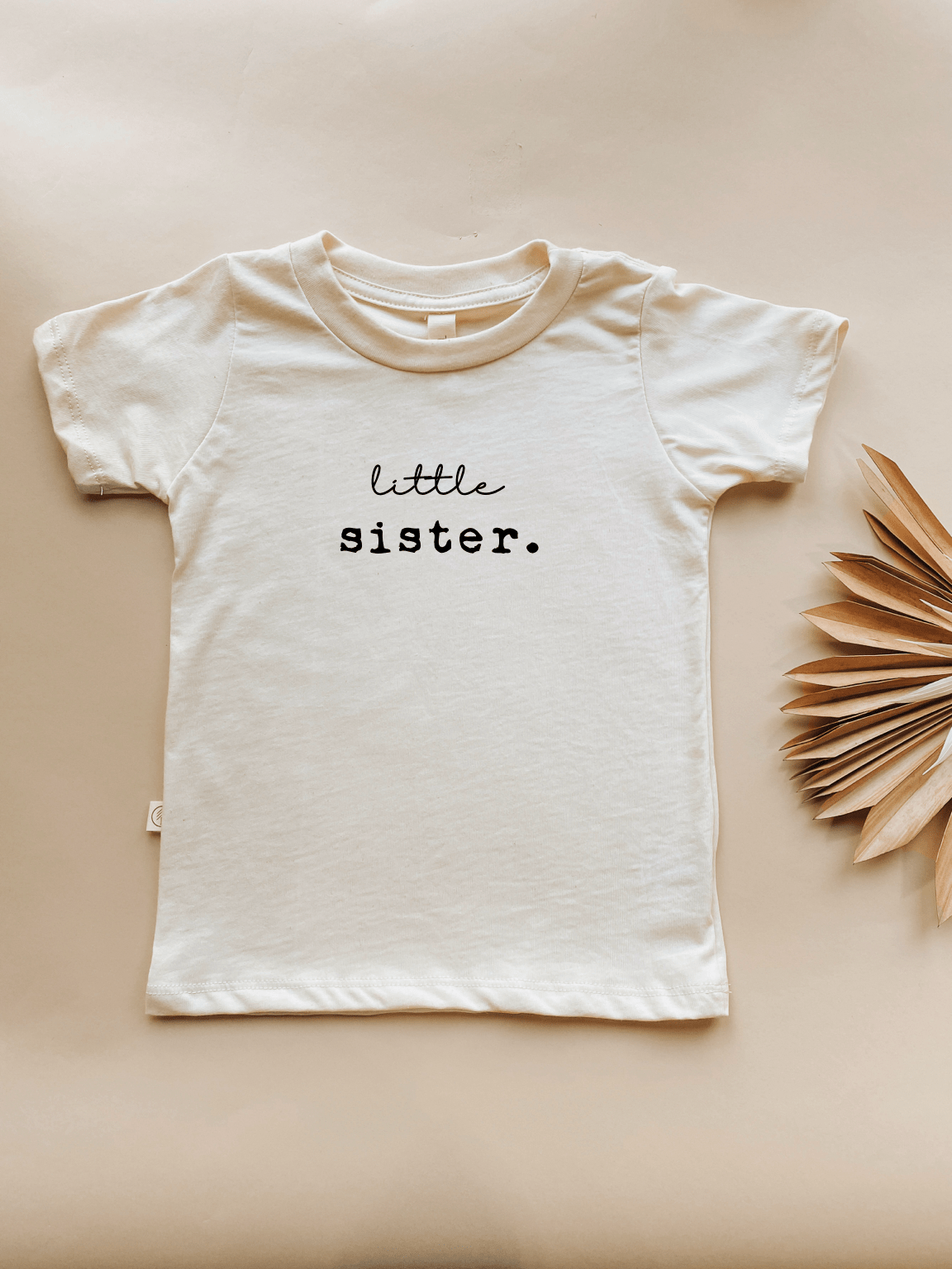 Little Sister Organic Cotton Kids T-Shirt Short Sleeve - HoneyBug