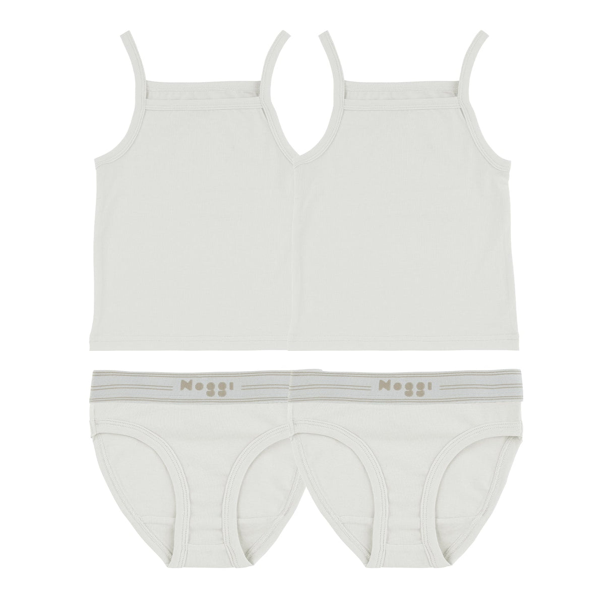 Logo Band White, Girl (2 Sets) - HoneyBug