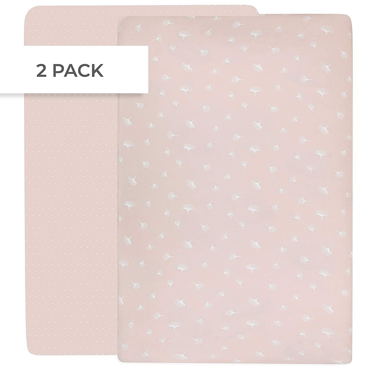 Crib Sheet Set - Gingko & Pin Dot - HoneyBug