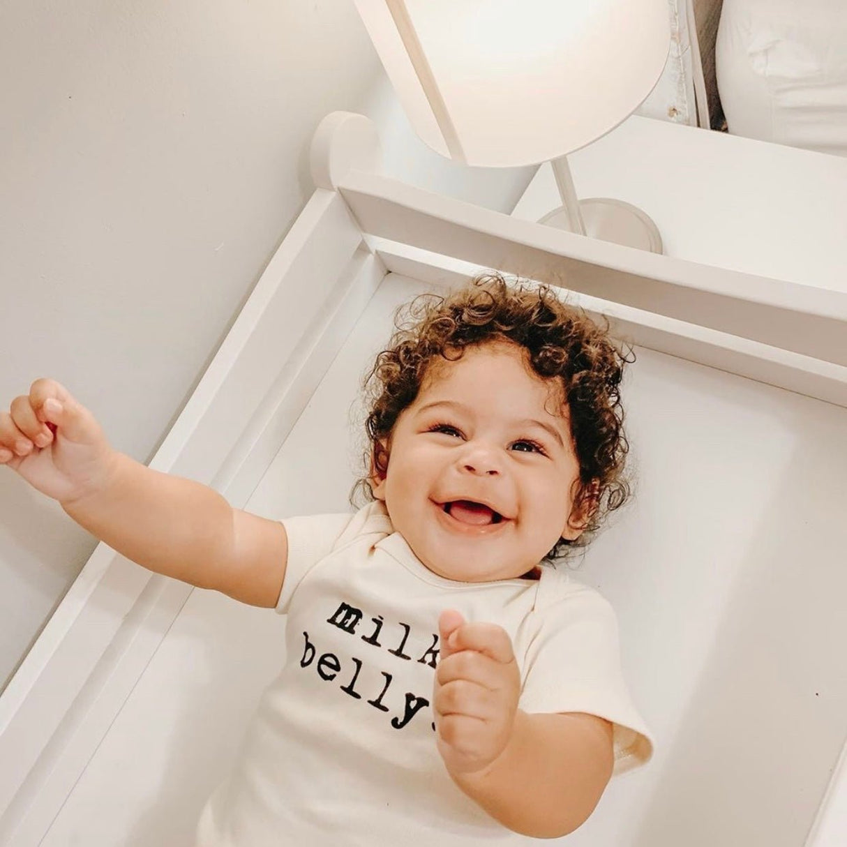 Milk Belly Organic Cotton Baby Bodysuit Short Sleeve - HoneyBug