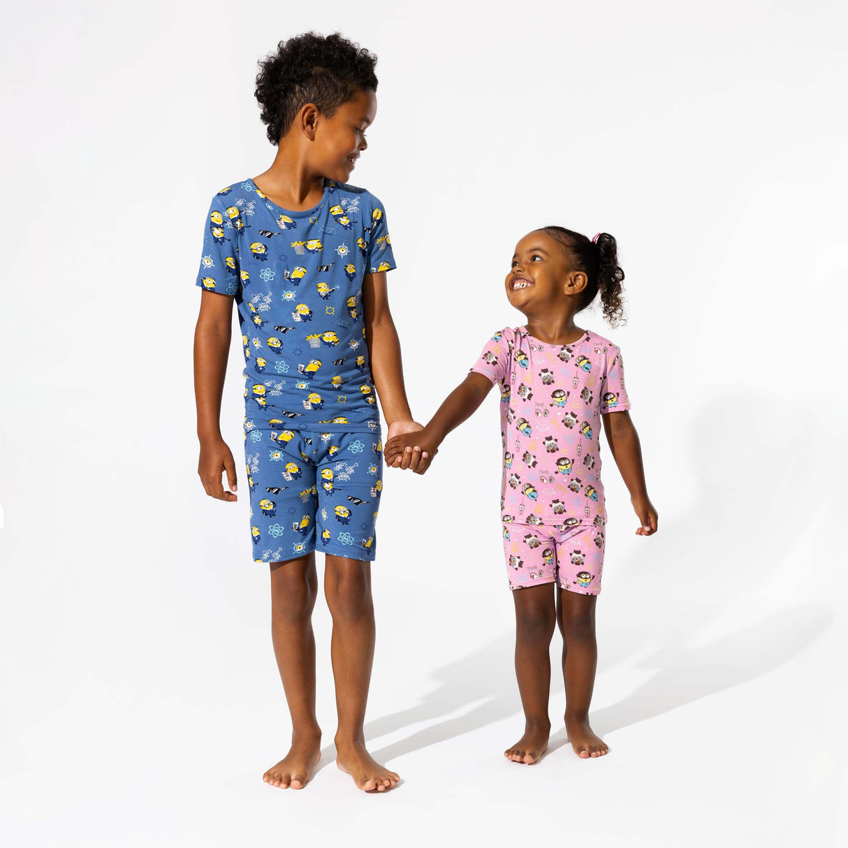 Despicable Me 4: Minions Always Popping Bamboo Kids Pajama Short Set - HoneyBug