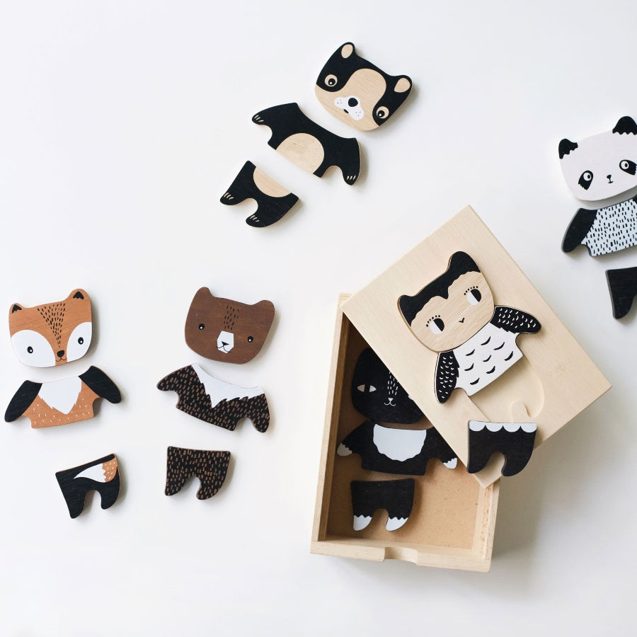 Mix & Match Animal Tiles - HoneyBug