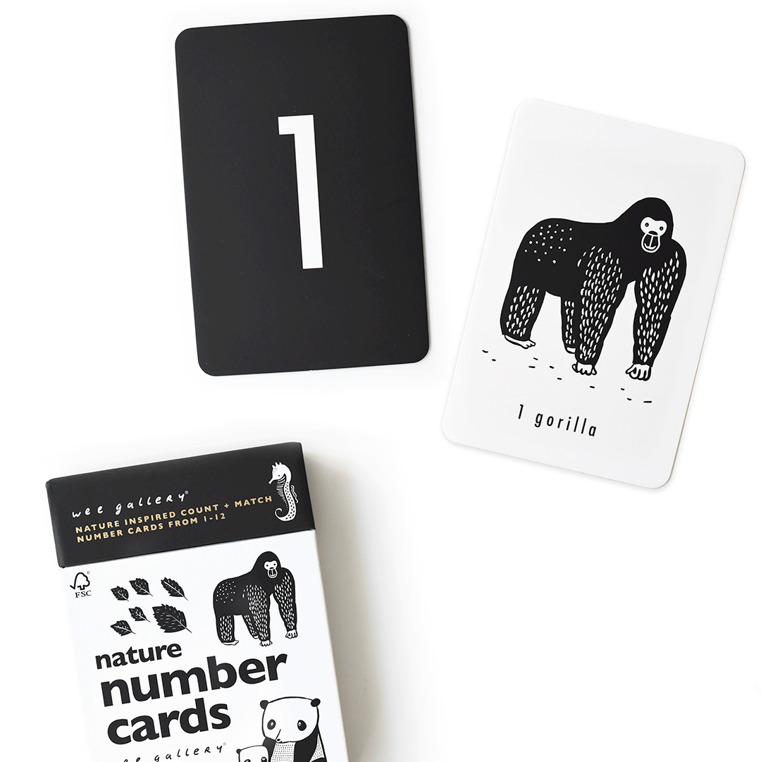 Nature Number Cards - HoneyBug