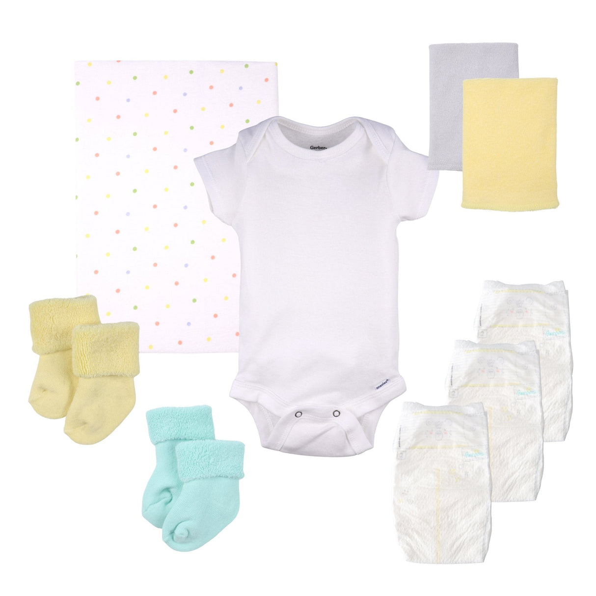 Neutral Dots Baby Gift Set - HoneyBug