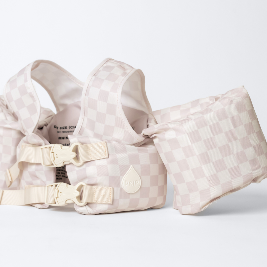 Neutral Checkered Kids Float