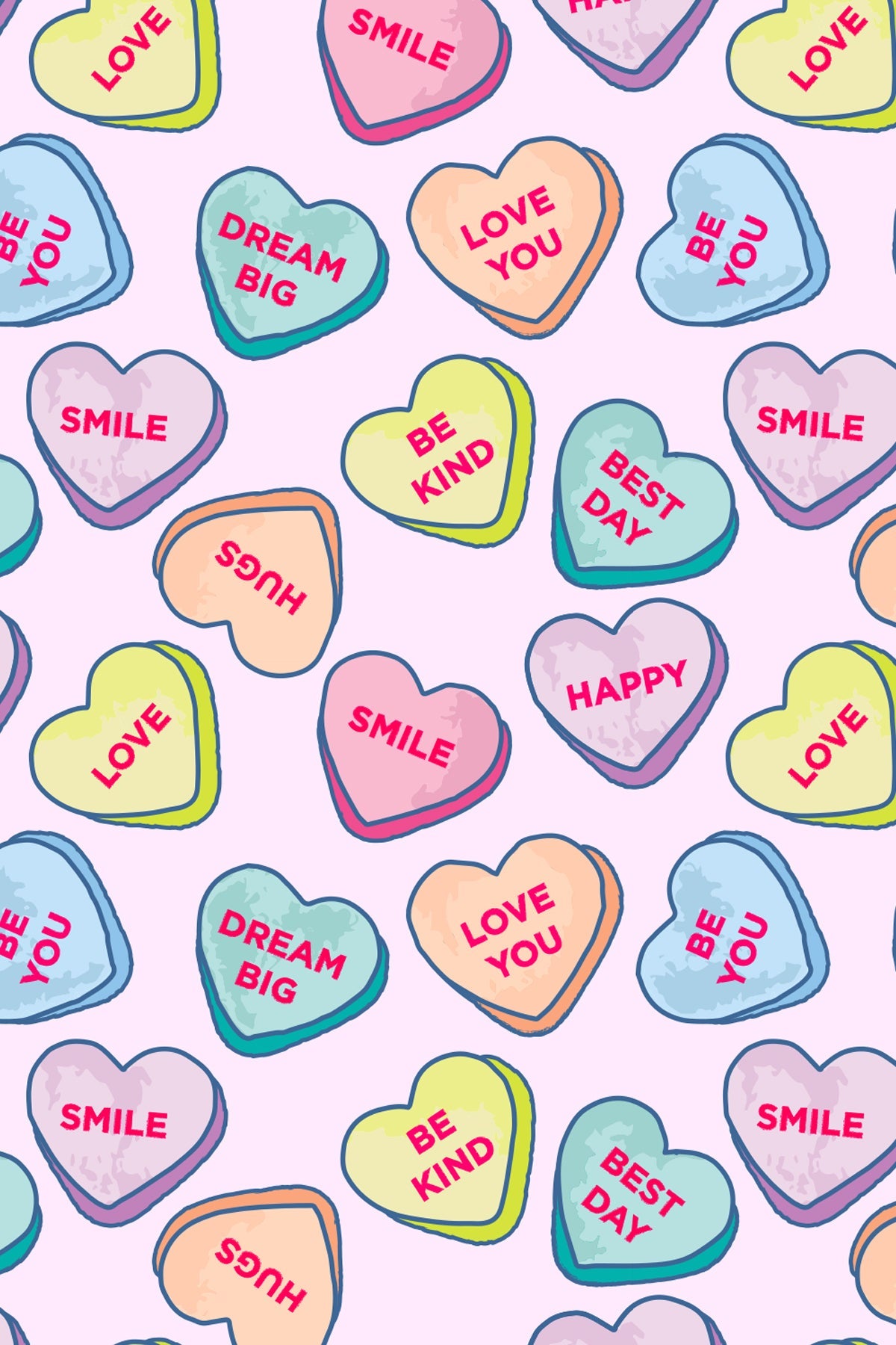Soft & Stretchy Zipper Footie - Candy Hearts - HoneyBug