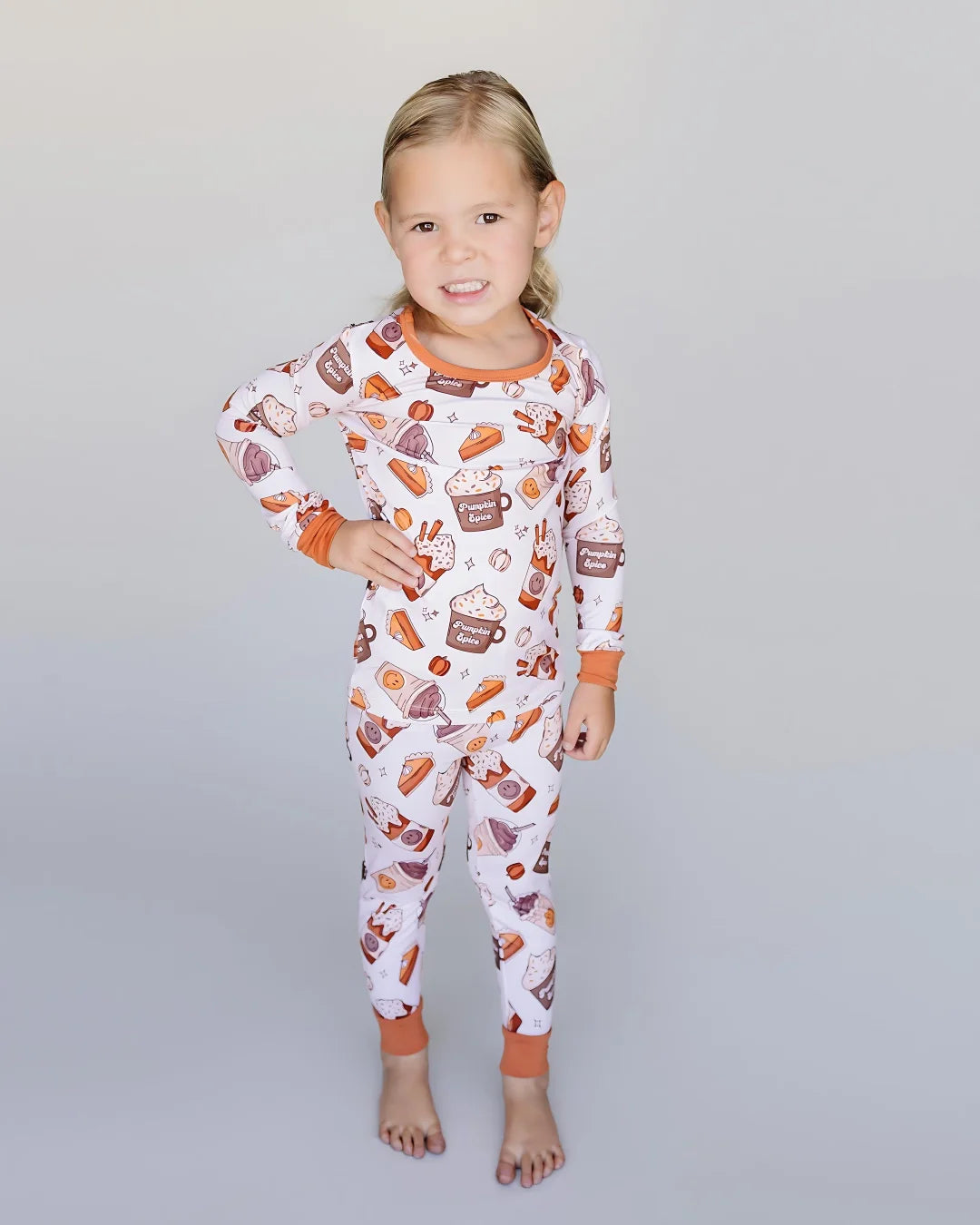 Bamboo Two Piece Set | Pumpkin Spice - HoneyBug