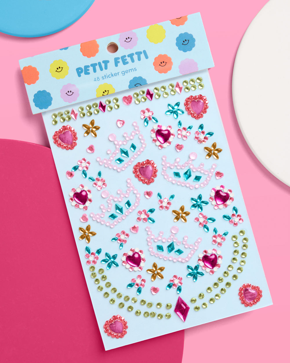 53 face gems including crowns, flowers, hearts + more