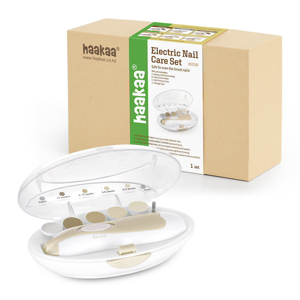 Haakaa Baby Nail Care Set - Acorn - HoneyBug