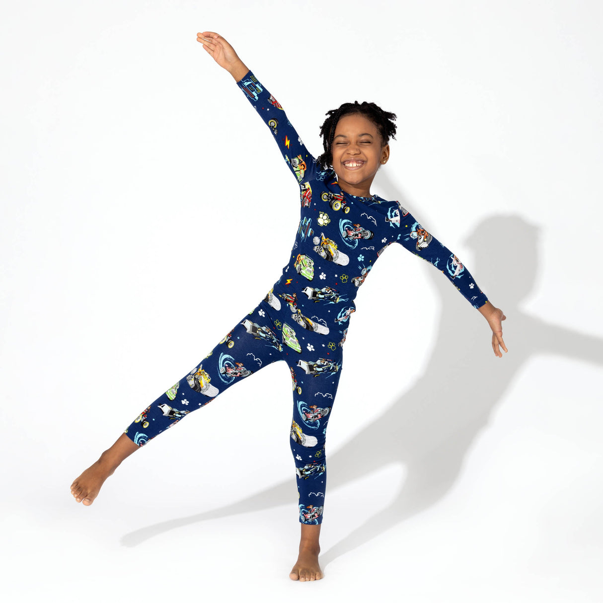 PAW Patrol: The Mighty Movie - Mighty Vehicles Bamboo Kids Pajamas - HoneyBug