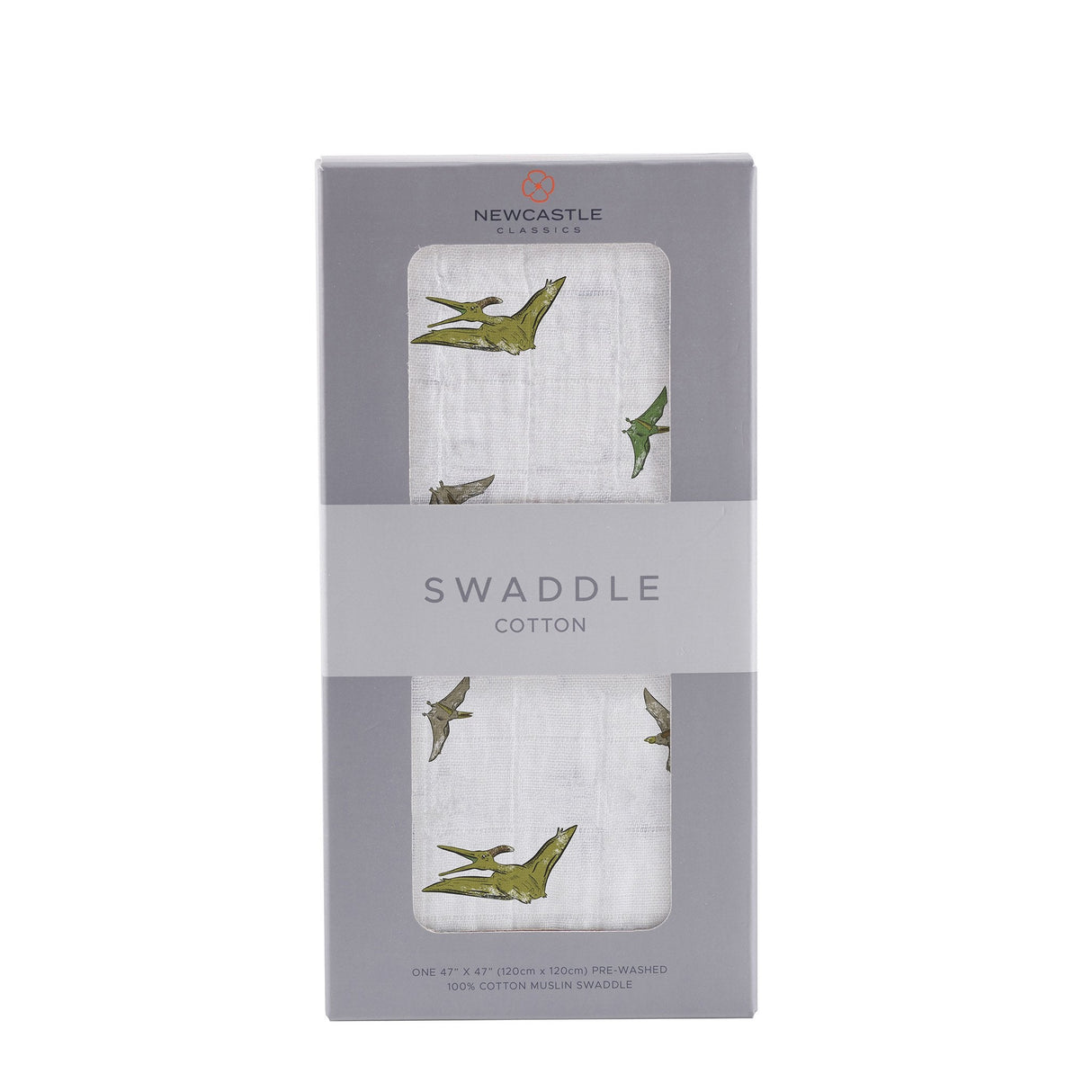 Pteranodon Cotton Muslin Swaddle - HoneyBug