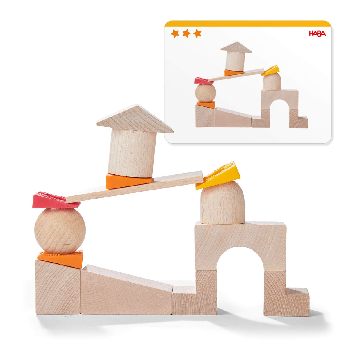 Teetering Towers Wooden Blocks - HoneyBug