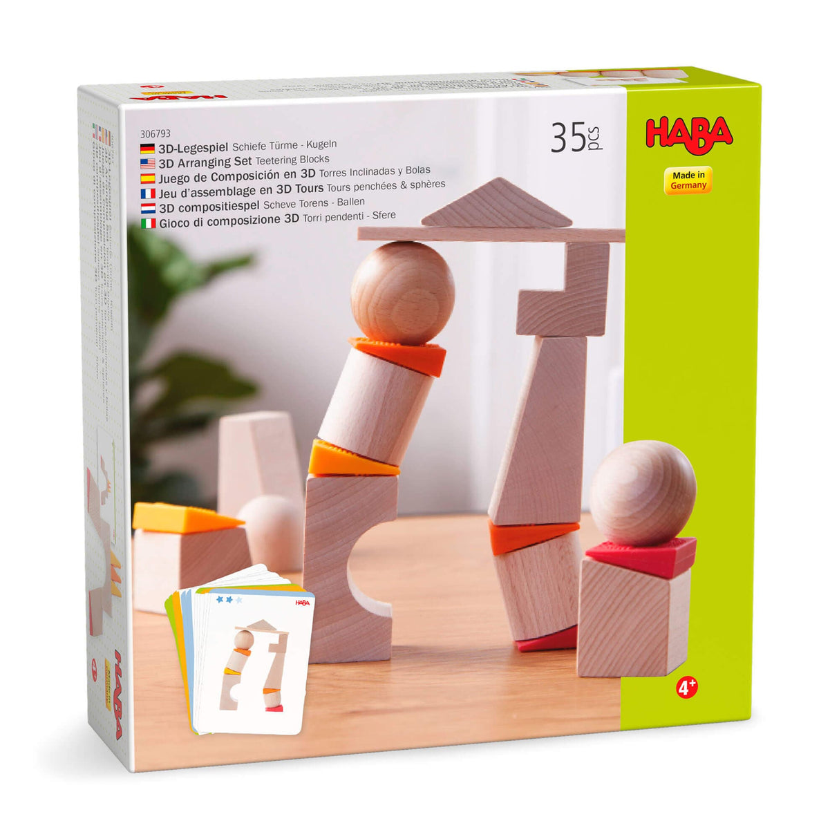 Teetering Towers Wooden Blocks - HoneyBug