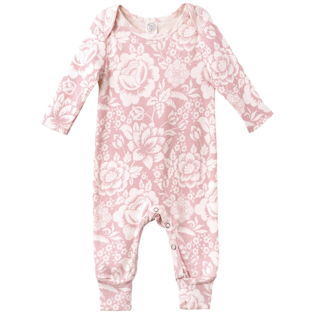 Vintage Rose Cotton Romper - HoneyBug