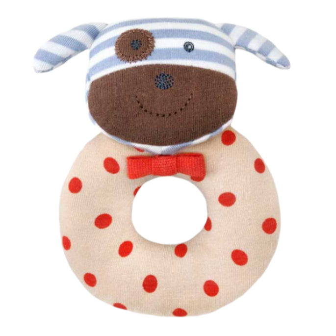 Boxer the Dog - Teething Rattle - HoneyBug