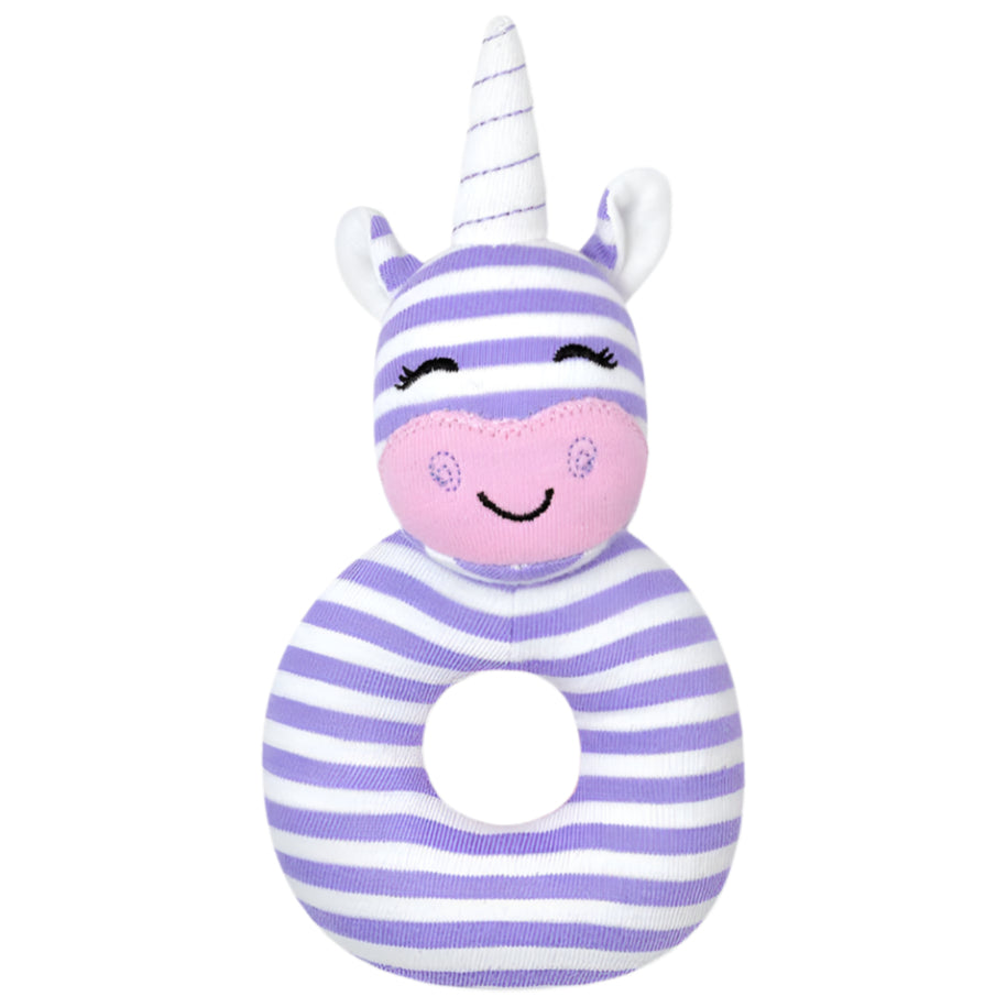 Cupcake the Unicorn - Teething Rattle - HoneyBug