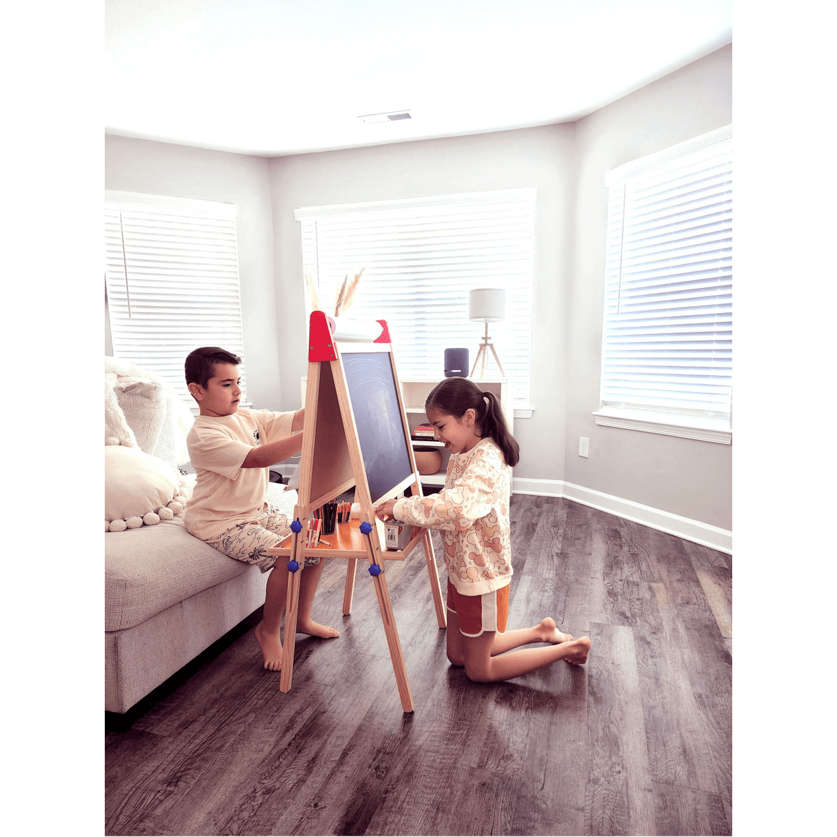 Tiny Land® Double-Sided Easel for Kids - HoneyBug