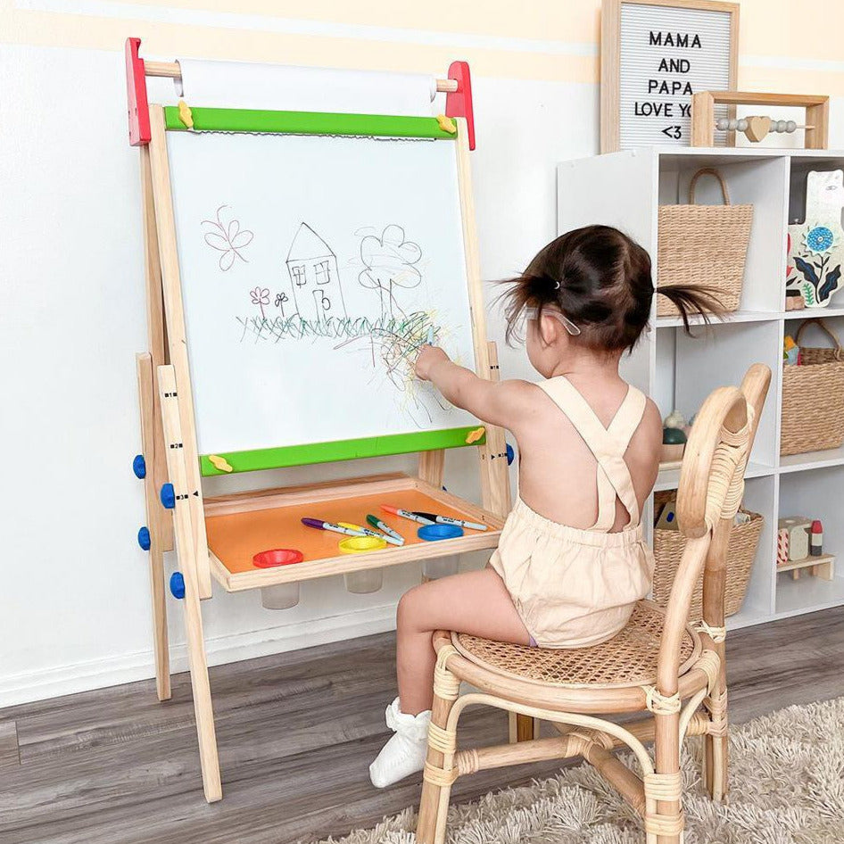 Tiny Land® Double-Sided Easel for Kids - HoneyBug