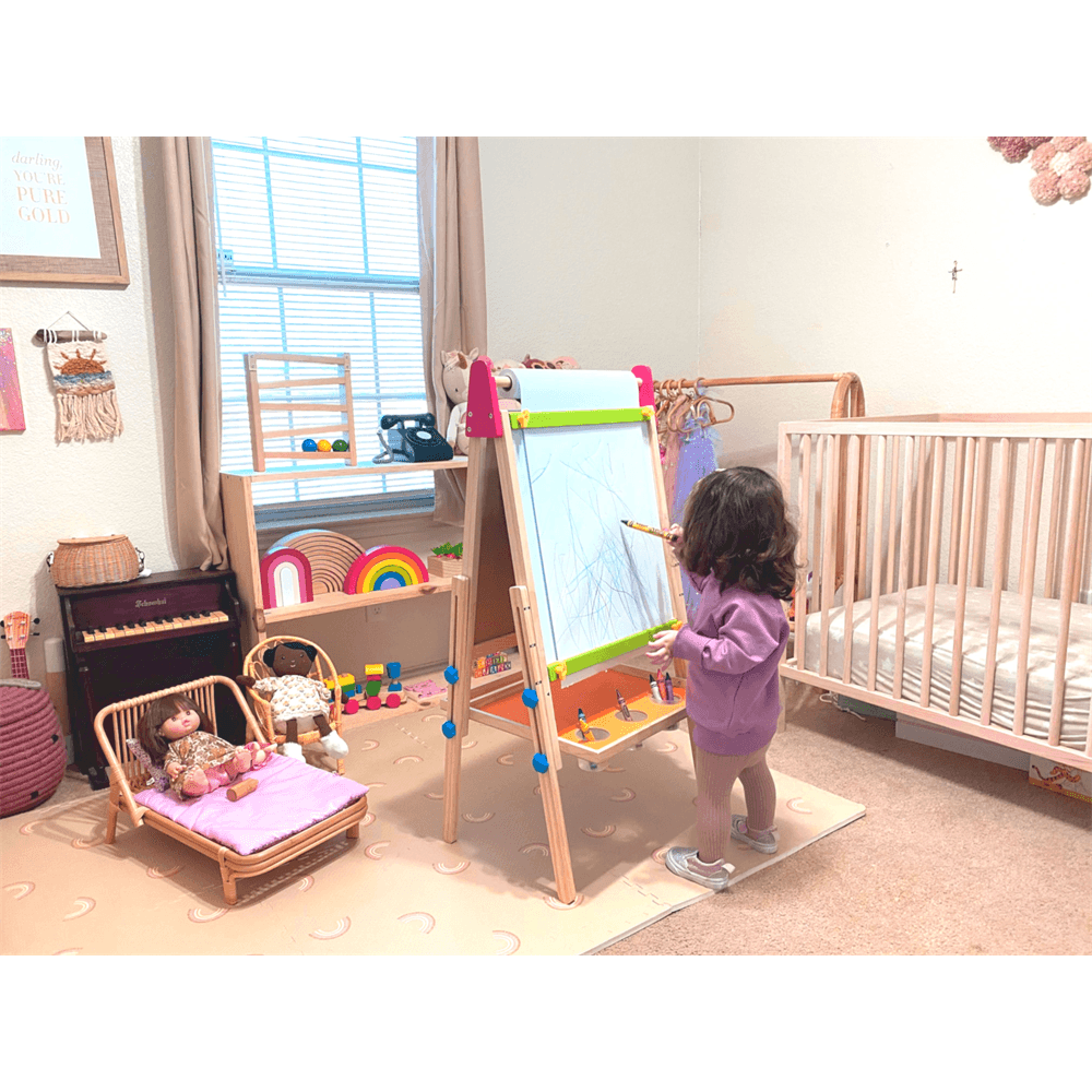 Tiny Land® Double-Sided Easel for Kids - HoneyBug