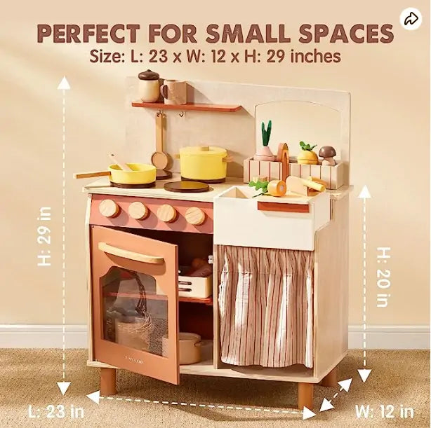 Tiny Land® Cubby Kitchenette - Natural