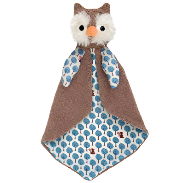 Patterned Blankies - Owl - HoneyBug