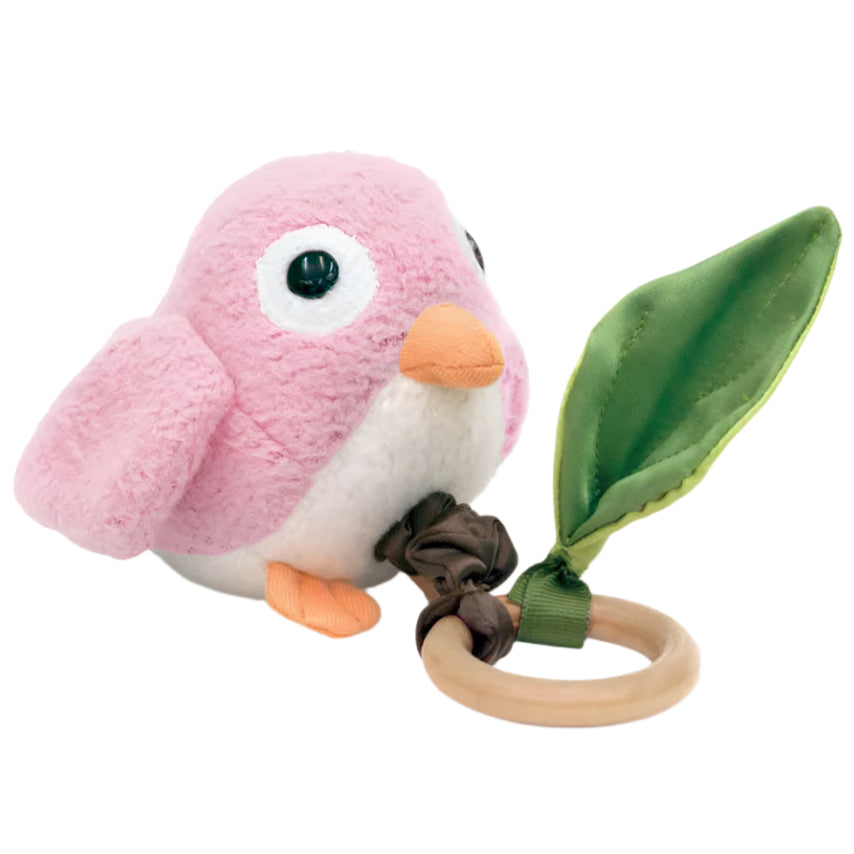 Crawling Critter Teething Toy - Pink Birdy - HoneyBug