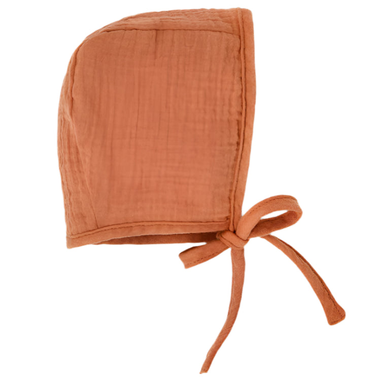 Muslin Bonnet - Rust - HoneyBug