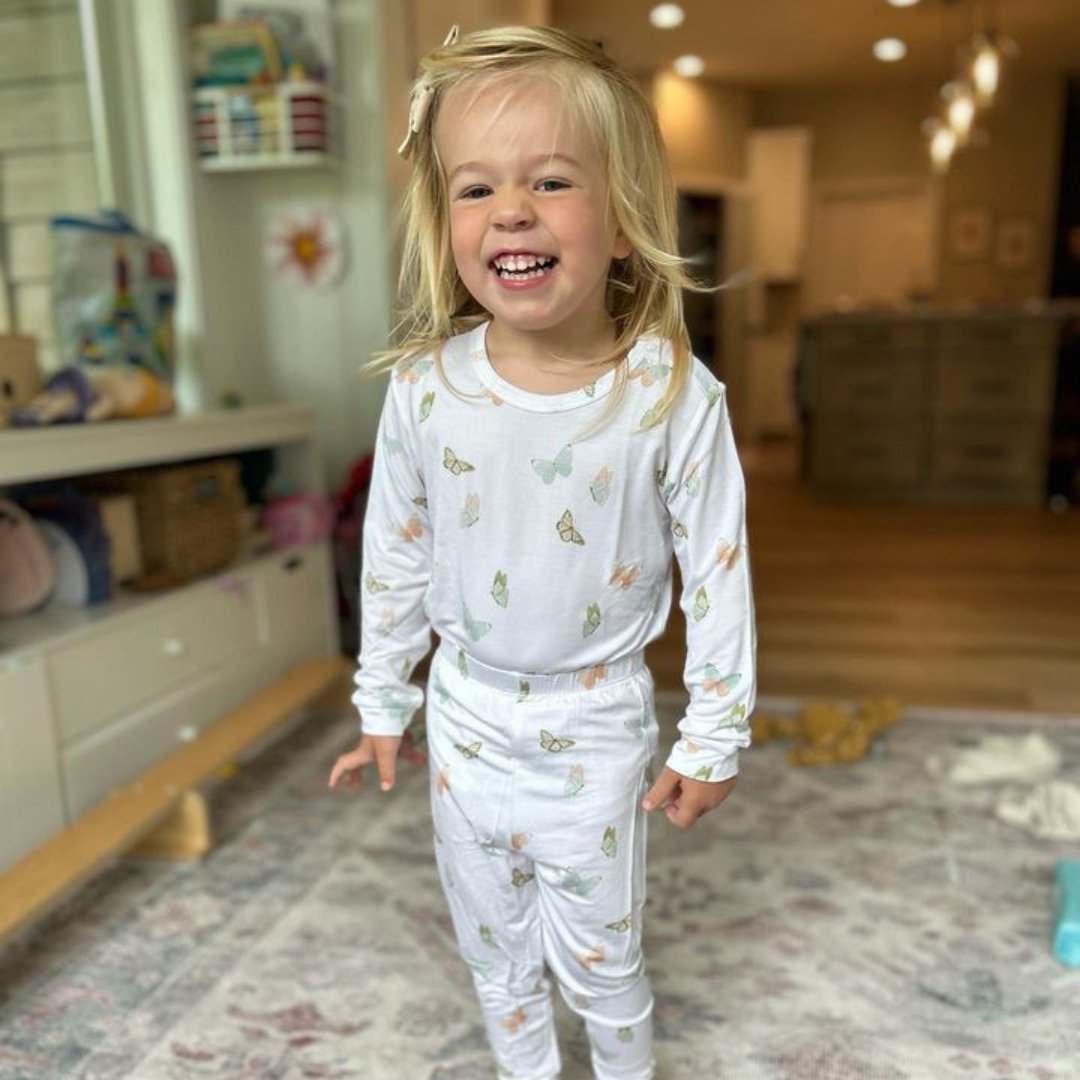 Toddler Pajama Set - Butterflies - HoneyBug