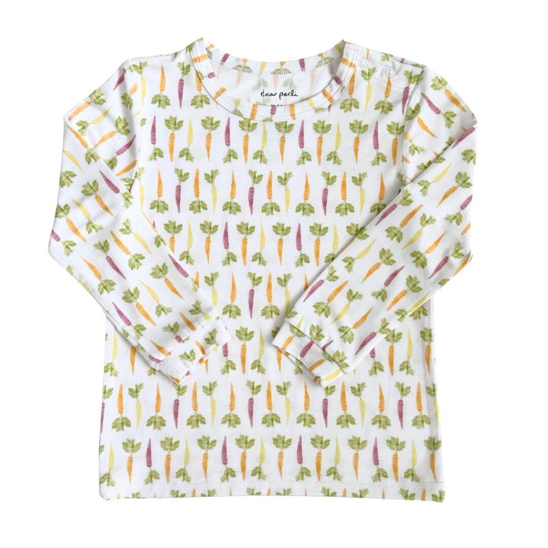 Toddler Pajama Set - Colorful Carrots - HoneyBug