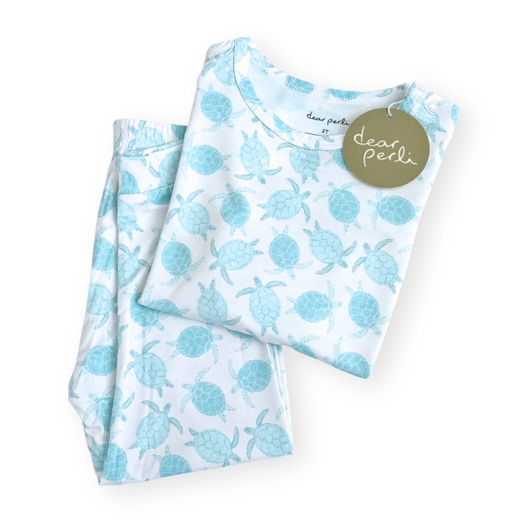 Toddler Pajama Set - Turtley Awesome - HoneyBug