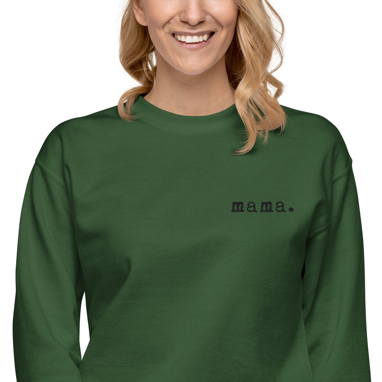Mama. Embroidered | Premium Adult Sweatshirt - HoneyBug