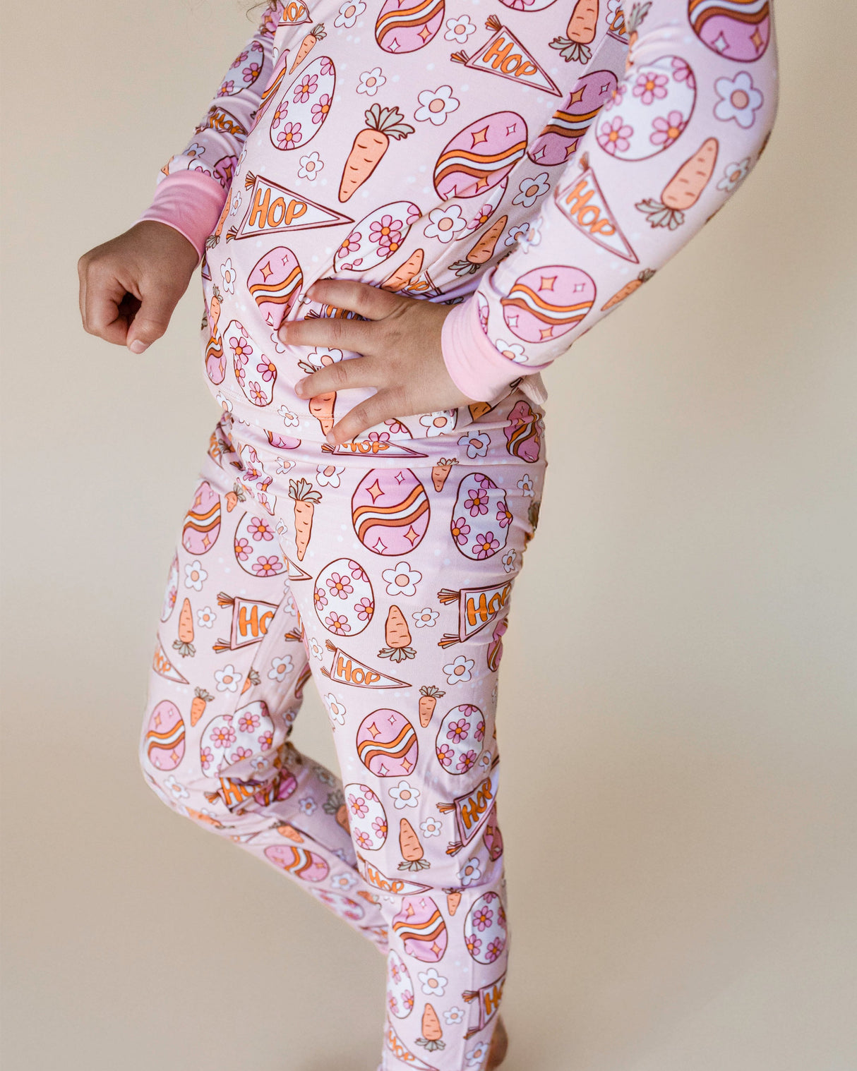 Bamboo Two Piece Set | Easter Hop - HoneyBug