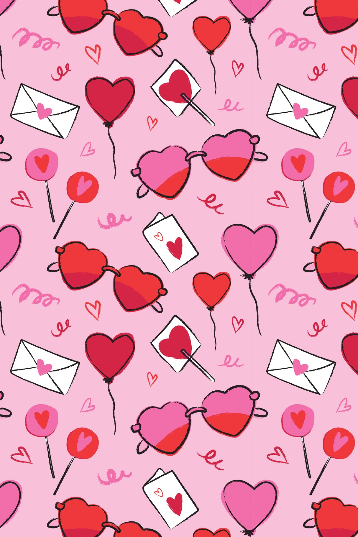 Long Sleeve Pajama Set - Heart Party - HoneyBug