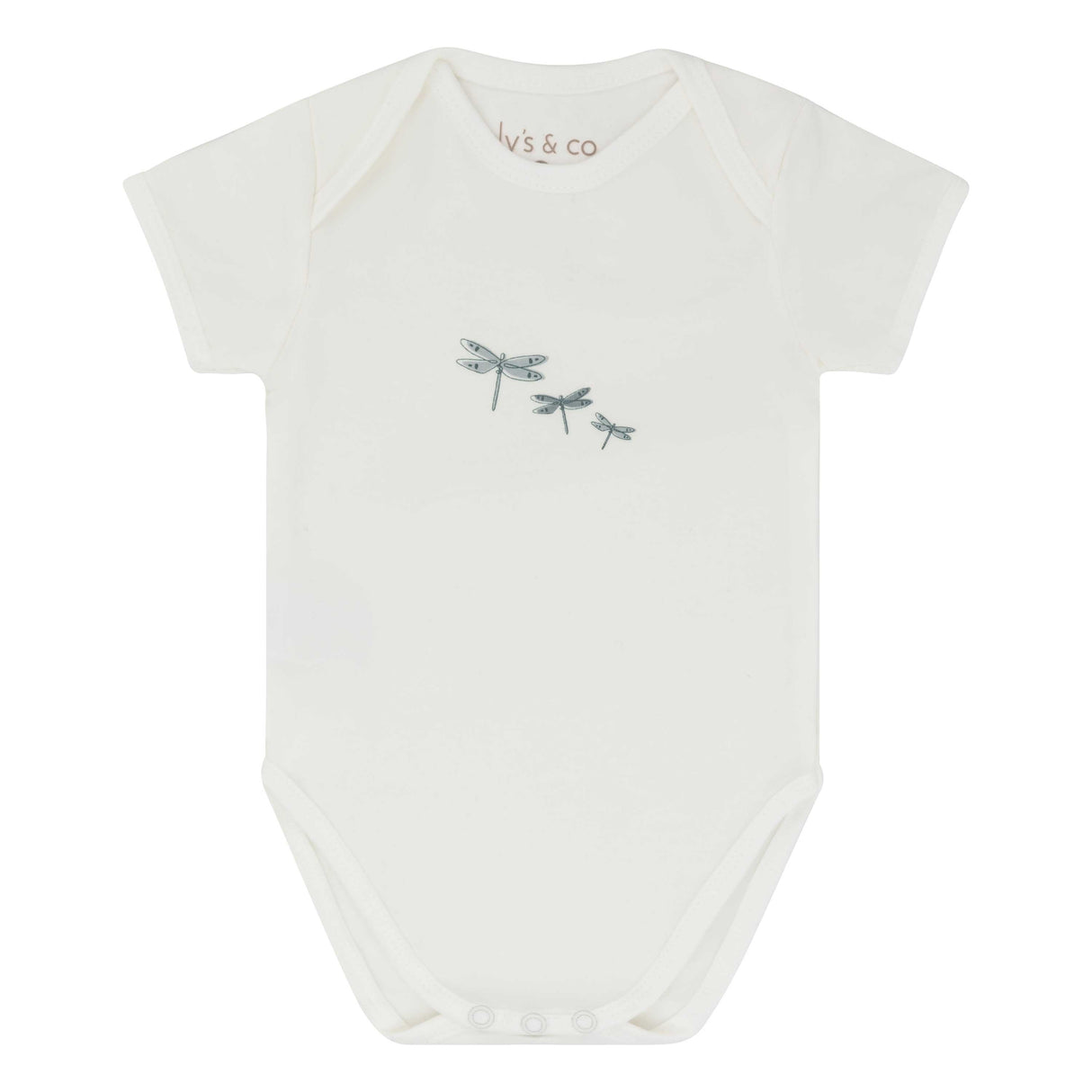 3 Pack Jersey Cotton Undershirts - Blue Dragonfly - HoneyBug