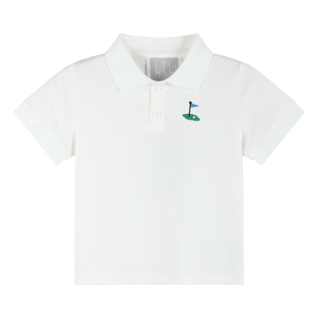 White Golf Tee Polo Shirt