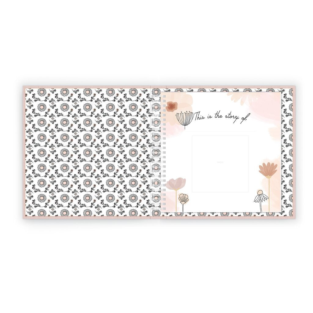 Wildflower Meadow Luxury Memory Baby Book - HoneyBug