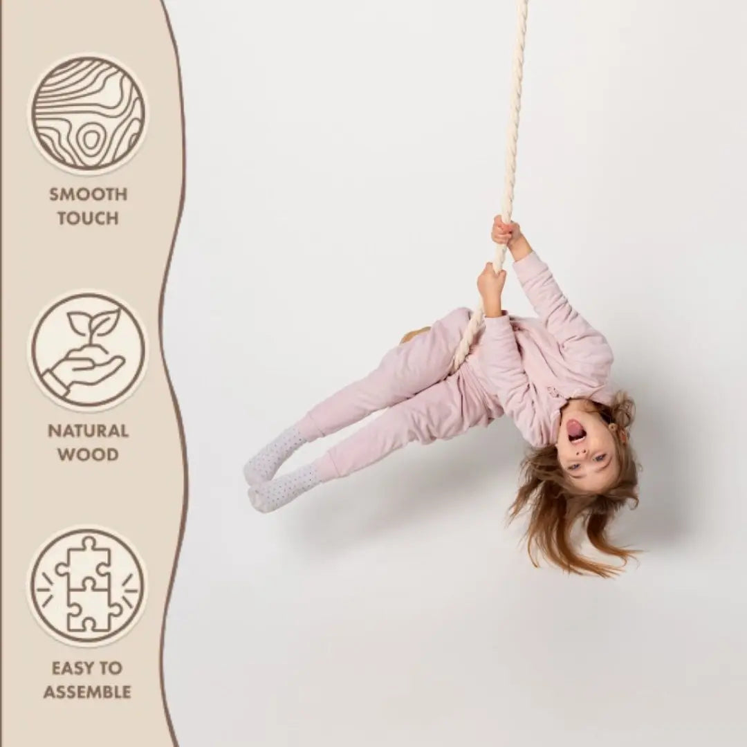 Wooden Rope Swing for Kids - HoneyBug