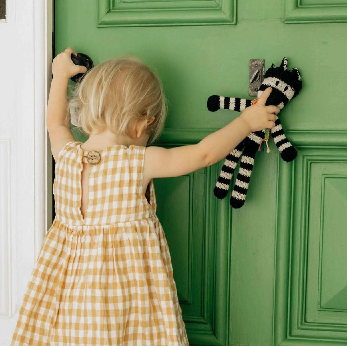 Wool Knit Buddy | Zachary the Zebra - HoneyBug