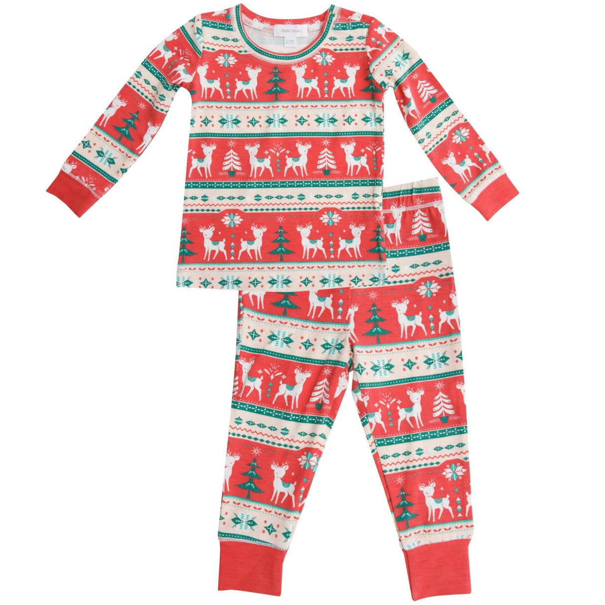 Vintage Deer Fair Isle Lounge Set - HoneyBug