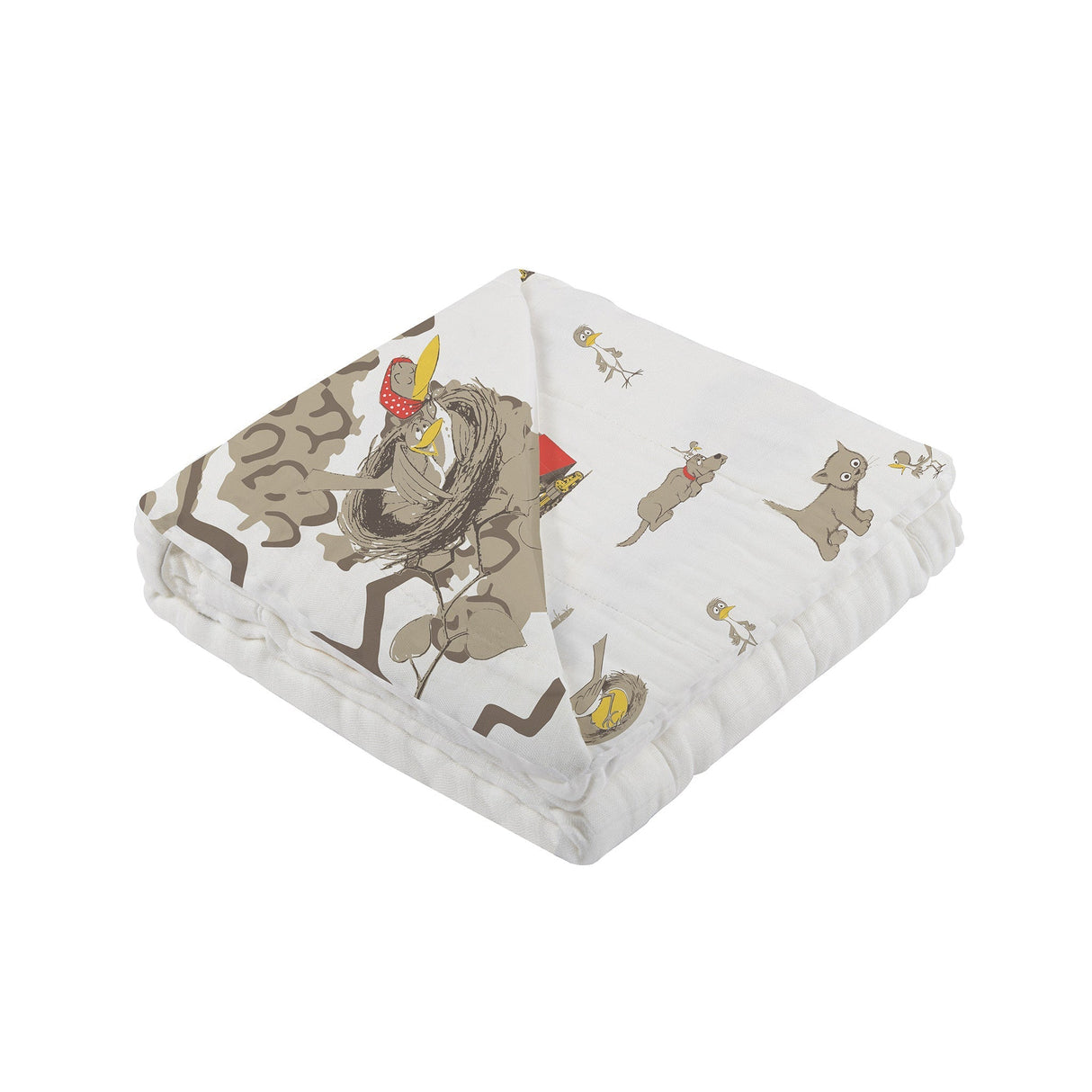 Are You My Mother? Bamboo Muslin Newcastle Blanket - HoneyBug