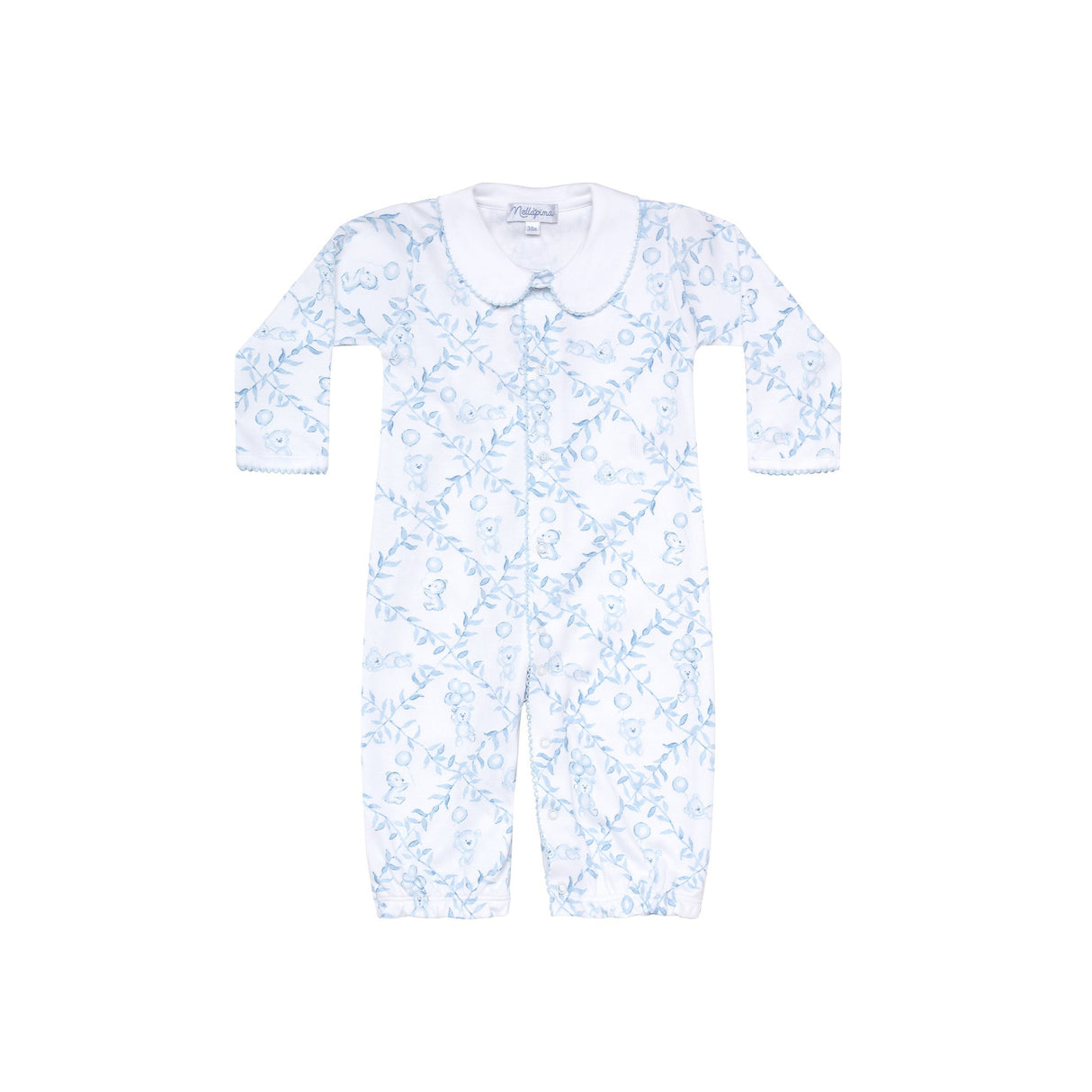 Blue Bears Trellace Baby Converter Gown - HoneyBug