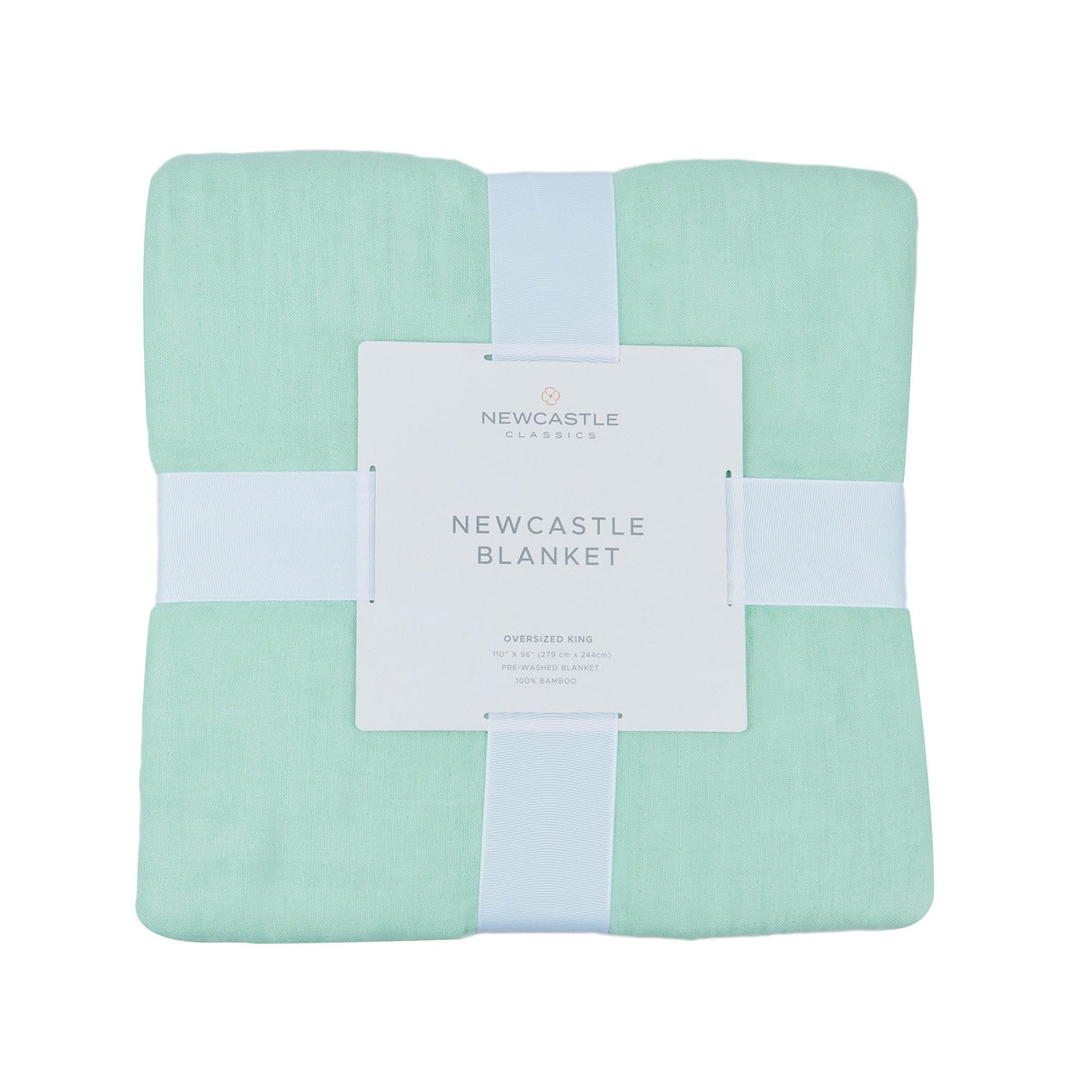 Seafoam Green Oversized Queen Bamboo Bed Blanket - HoneyBug