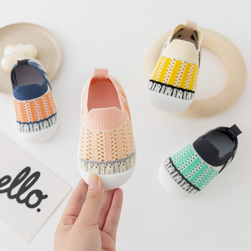 Baby First Walkers - Pink Strips - HoneyBug