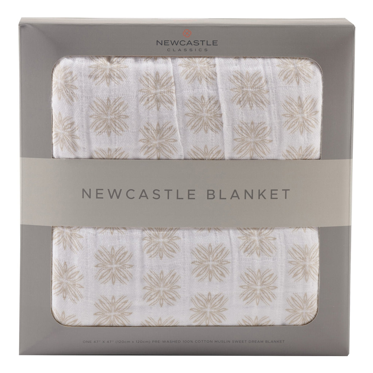 Flower Child Cotton Muslin Newcastle Blanket - HoneyBug