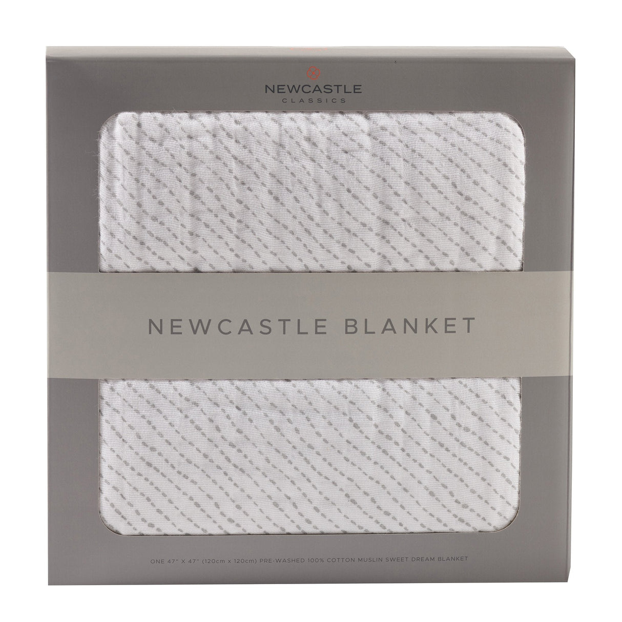 Spotted Wave Cotton Muslin Newcastle Blanket - HoneyBug