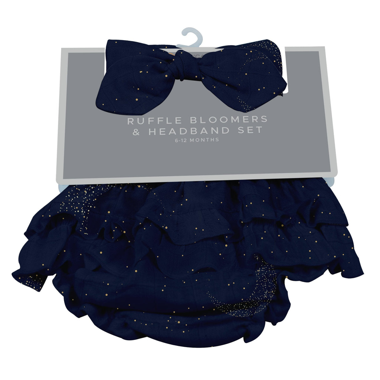 Midnight Moon Bamboo Bloomer Headband Set - HoneyBug