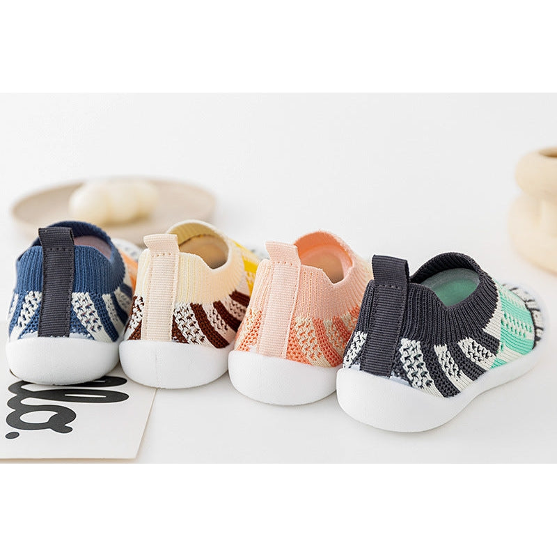 Baby First Walkers - Pink Strips - HoneyBug